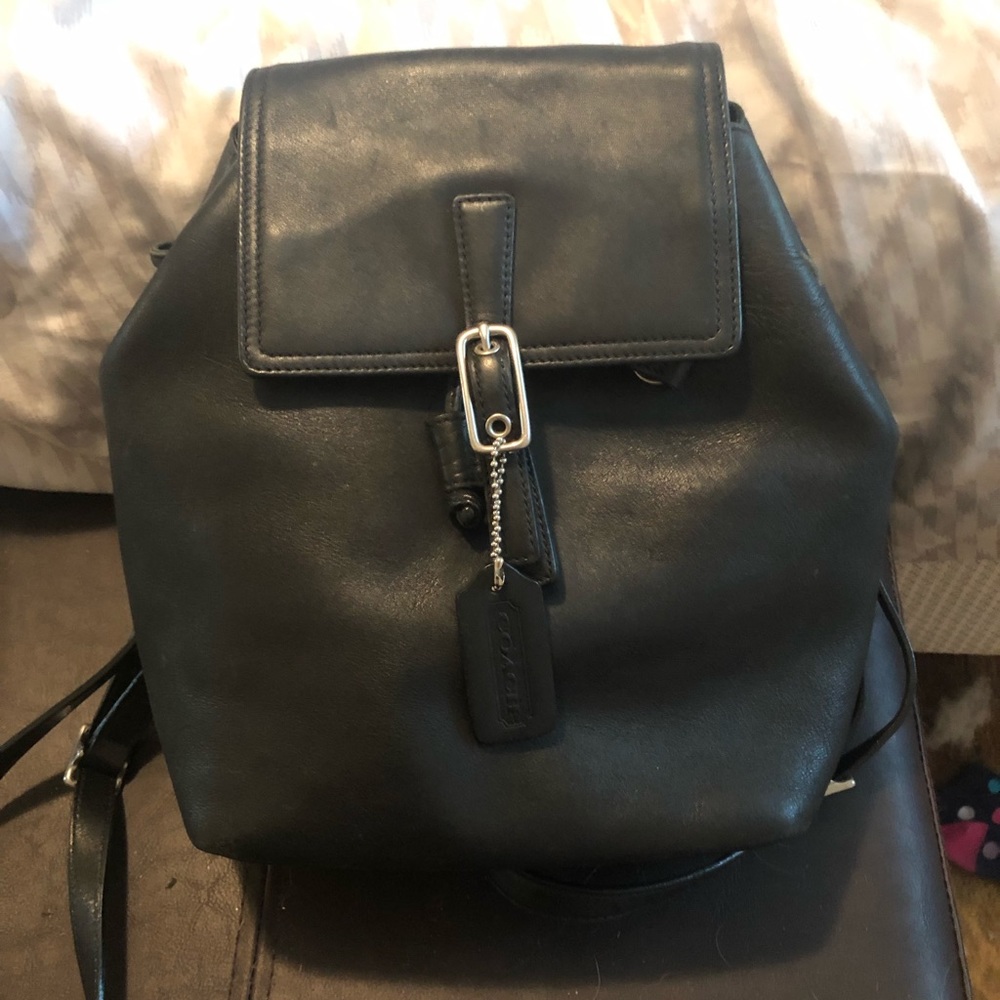 Coach leather mini backpack